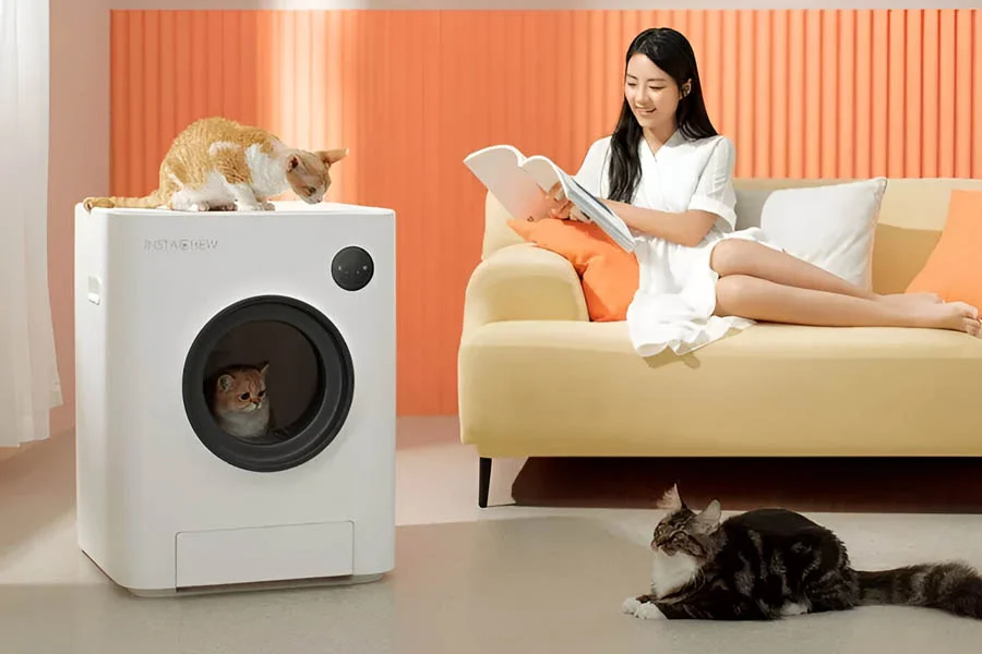 semi automatic litter box